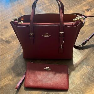 Coach Mollie Tote w/ Matching Wallet